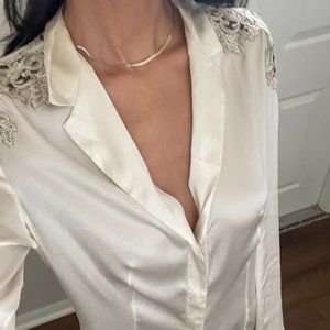 LA Perla Silk button down